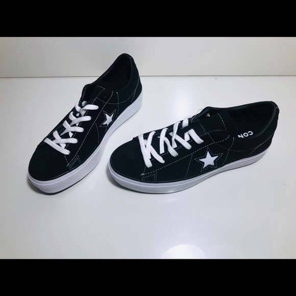 Converse One Star Platform Ox Black/White - Picture 8 of 8